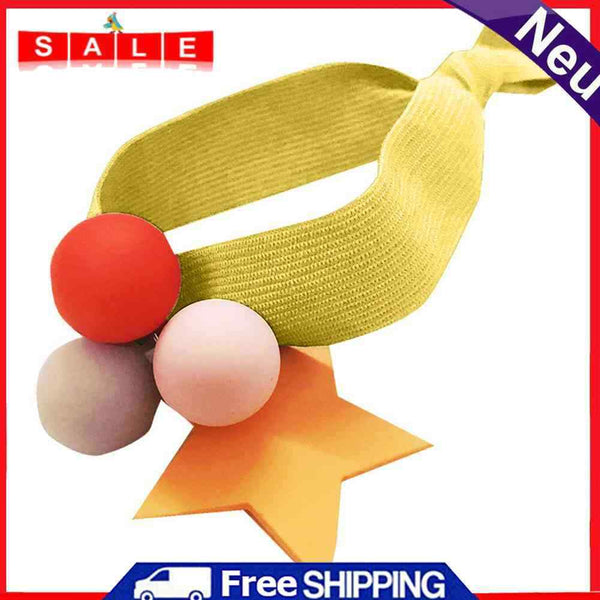 Girl Star Pompom Hair Rope Women Elastic Band Scrunchie Ponytail Hair Accessory