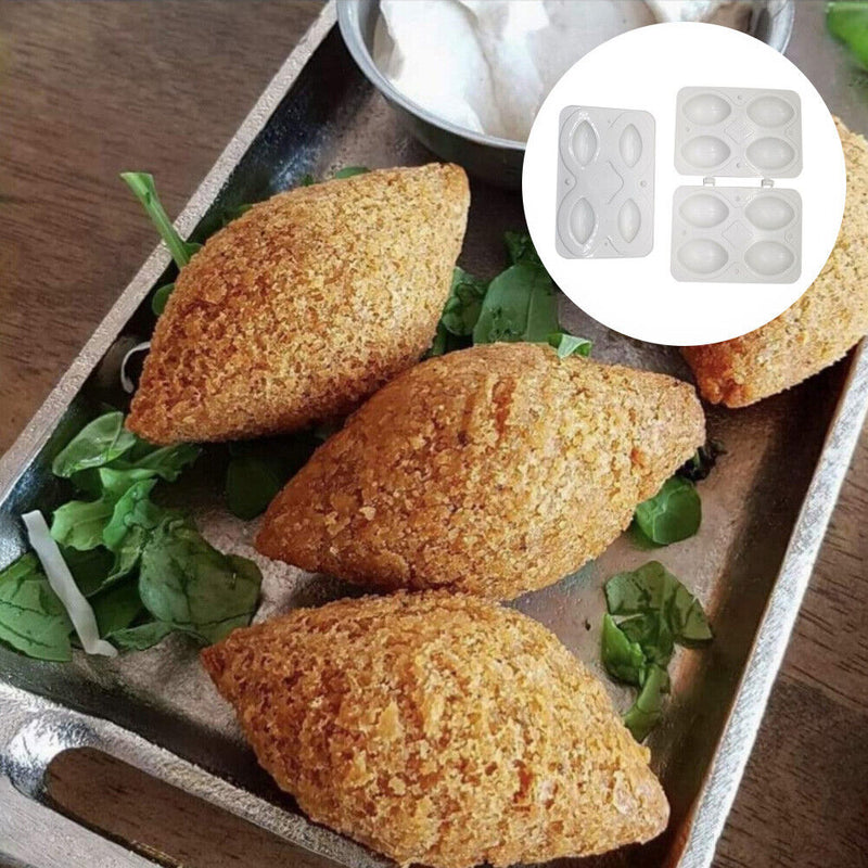 4 Grid Minced Meat Processor Manual Meatball Maker Kitchen Meatloaf Mold