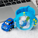 4CH Gravity Induction RC Wrist Watch Control 2.4GHz Mini Racing Car (Blue)