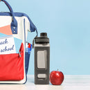 700ml Water Bottle for Sports Straw Cup Leakproof Drinking Bottles (Grey)