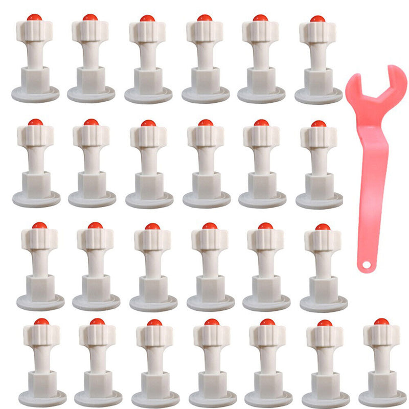 25pcs Reusable Tiles Leveler for Flooring Wall Leveling System Tile Spacers Set