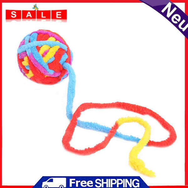 Kitten Molar Chew Bite Toys Cat Plush Round Ball Toys Interactive Pet Supplies