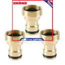 Brass Threaded Connector 3 Pack Basin Connection Garden Pants Water Pipe Adapter