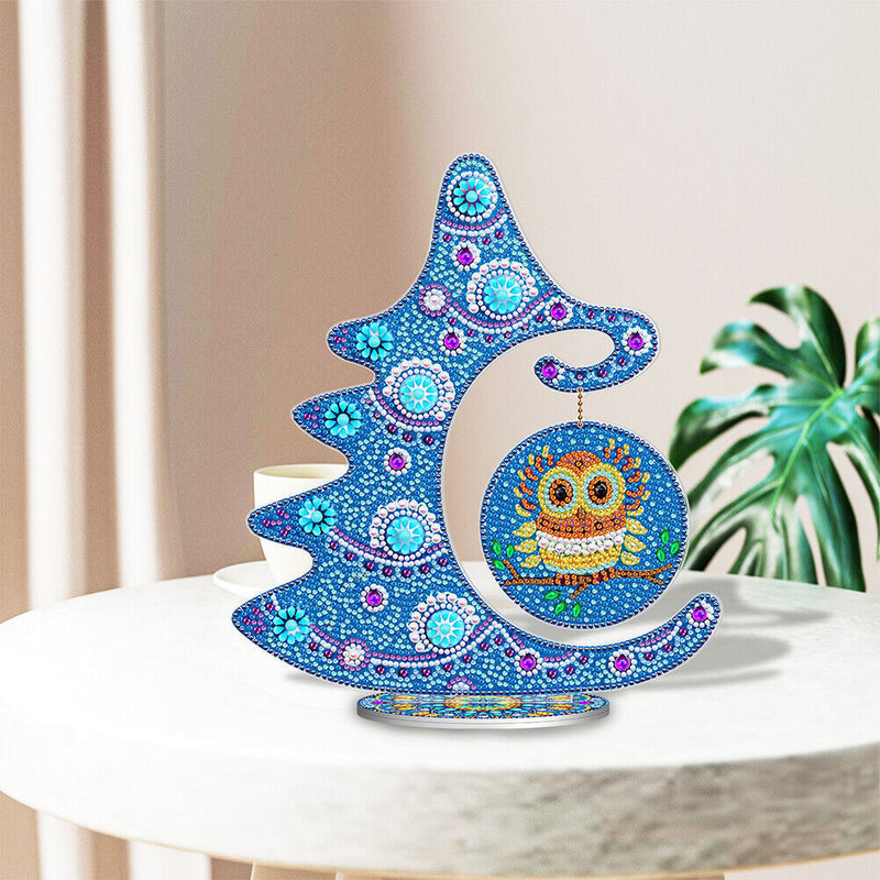 DIY Diamond Painting Crystal Special-Shaped Table Christmas Home Desk Ornamen
