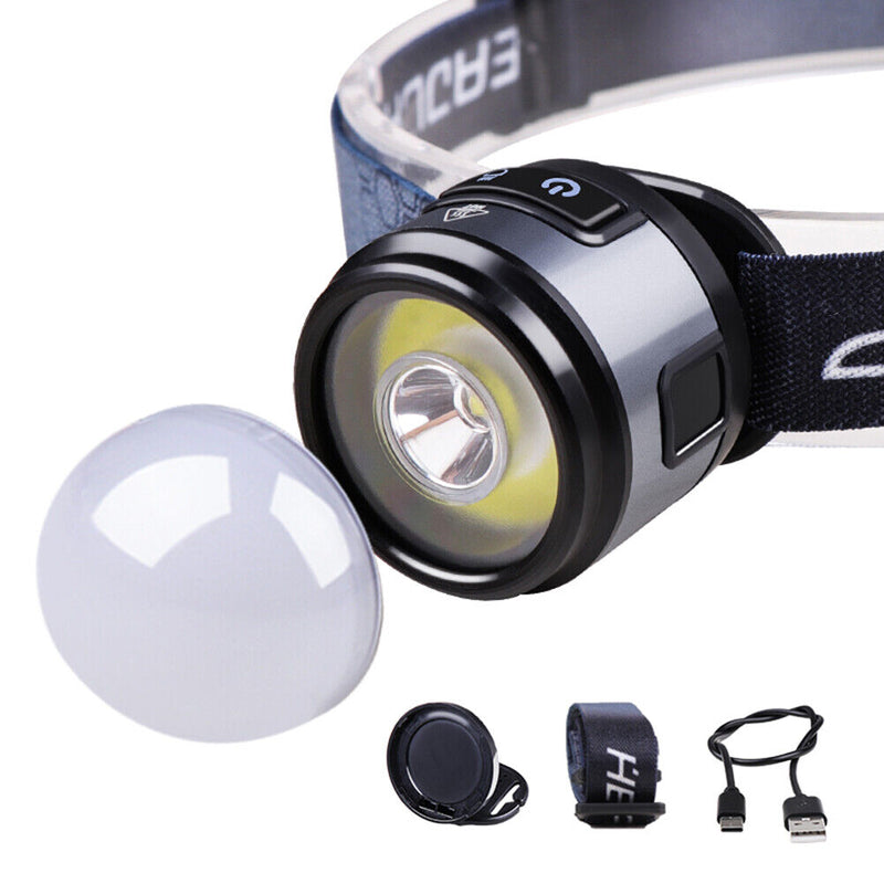 4 in 1 Waterproof Working Headlamp XPG+COB LED Cap Light Headlight with Magnetic