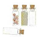 Wholesale 4pcs 10ML 22x50mm Small Empty Clear Glass with Bottles Cork Vials S4Y9