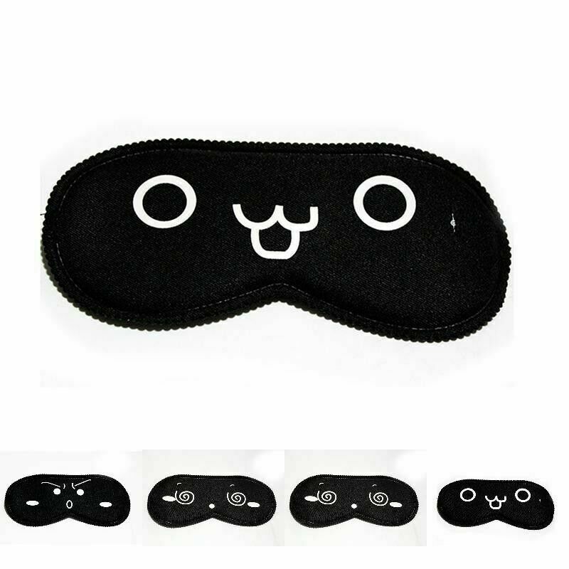 Cute Sleeping Eye Facepack Blindfold Sleep Travel Shade CoverLight Blinde B4W7