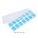14 Grids Silicone Ice Cube Tray Summer Homemade Ice Cube Mold (Sky Blue) Newly