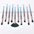 everpert 10pcs Mermaid Fishing Hook Fan Shaped Foundation Powder Makeup