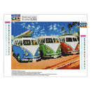 5D DIY Full Drill Diamond Painting Bus Cross Stitch Embroidery (40X30cm)