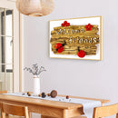 Welcome Friends 5D DIY Full Round Diamond Painting Home Decor Hanging Picture