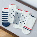 5x Women Men Socks Casual Work Heart-shaped Cotton Sock Comfortable Fa Love Q9R2