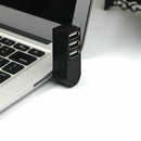 Mini 3 Port USB 2.0 Rotate Splitter HUB High Speed Laptop Expansion R6A9