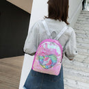 Preppy School Bags Women Sequins Heart Horse Decor Backpacks Glitter Rucksack
