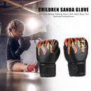 2pcs Boxing Fighting Gloves Kids Muay Thai Sparring Kickboxing Flame Gloves
