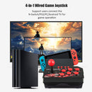 4-in-1 USB Wired Game Joystick Retro Arcade Station TURBO Games Rocker Console