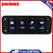 12V 4 Button Blue LED On/Rocker Switch Panel with 150mm Cable for Toyata