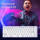 Hot Swap Keyboard Kit Bluetooth-compatible with 72pcs Red Shafts (Purple)