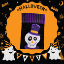 Pumpkin Trick or Treat Canvas Bag Halloween Cloth Candy Sack Kids Drawstring Bag