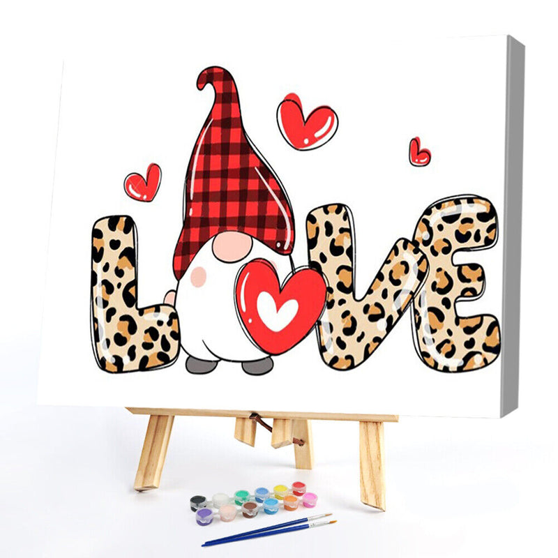 50x40cm Paint By Numbers Gnome Oil for Adults Children Room Home Wall Decor Gift