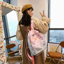 #A Gradient School Bags Large Capacity Nylon Daypacks Adjustable Strap for Sho
