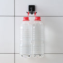 Practical Wall Pot Brush Storage Rack Save Space Bathroom Tools with Card Gro