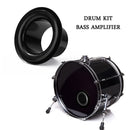 Drum Bottom Microphone Loudspeaker Bass Voice Amplifier Percussion (Black) Newly