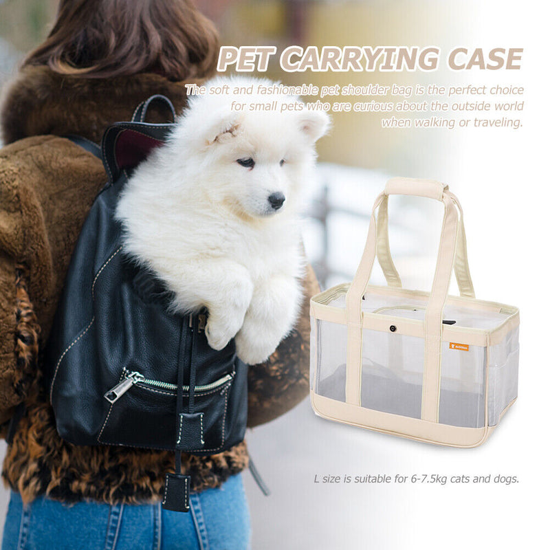 Casual Travel Shoulder Transport Bag Waterproof Outdoor Cat Dog Carrier Handbag