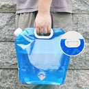 Portable Outdoor Folding Collapsible Water Bags Drinking Carrier (Blue 10L)
