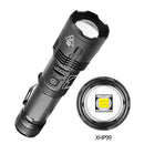 Aluminum Alloy LED Telescope Zoom Flashlight, 5 Modes, Waterproof Hand