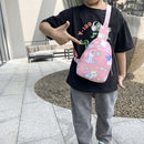 Children Cartoon Messenger Bag Money Pouch Dinosaur Horn Horse Print Chest Bags