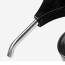Stainless Steel Oil Bottle Pressure Nozzle Sauce Push-type Pump (Black)