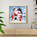 Full Round Diamond Painting 5D DIY Cute Santa Mosaic Drill Christmas Decorati