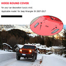 Rubber Hood Bump Stop Bonnet Bumper Cushion Black for Jeep Wrangler JK 07-17