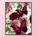 Full Cross Stitch 11CT Cotton DIY Pansy Printed Decoration Hanging Painting Gift