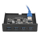 DIY 5Gbps PCI-E 1X to USB 3.0 PC Front Panel 4 Ports USB PCIe HUB Adapter Newly