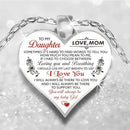 Wife My Daughter Love Women Heart Necklace Family Jewelry Gifts Pendant