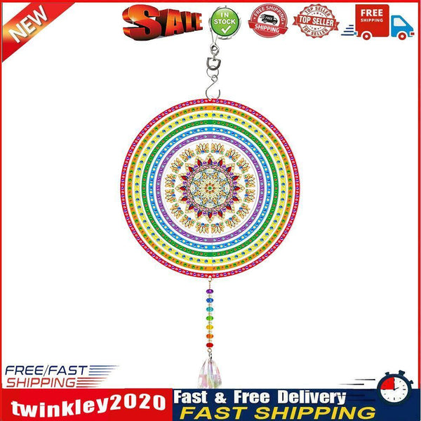 DIY Diamond Painting Double-sided Hanging Rotatable Wind Chime (GSP202) Newly