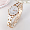 Waterproof Steel Strap Simple Bracelet Quartz Watches Women Casual Small Round D