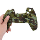 For DualSense Skin Camouflage Silicone Case for PS5 Controller (Green)