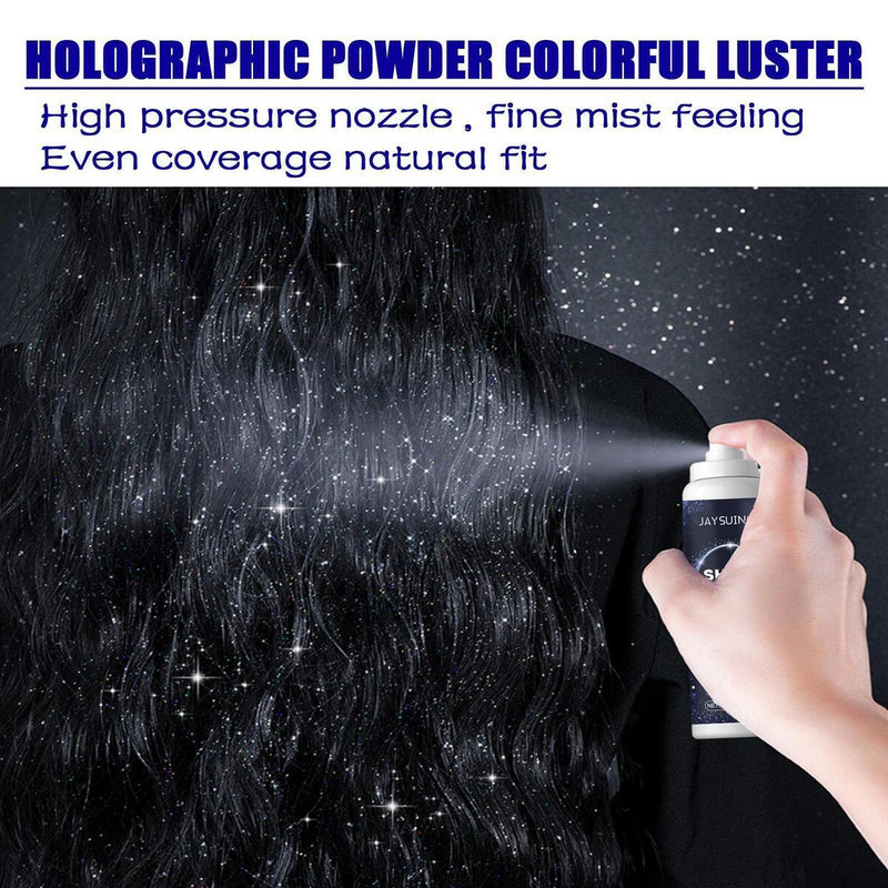 Hair Body Glitter Spray Nightclub Party Body Starry Glitter Makeup Spray R2C4