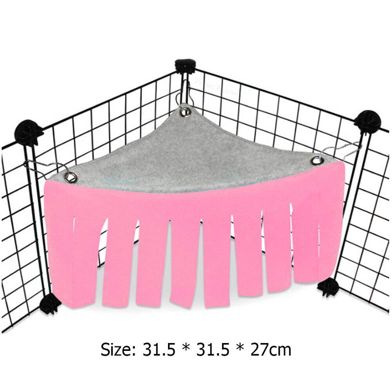 Hidden in the House Beds Hiding Tent Cage for Hamster Guinea Pig (Pink) Newly
