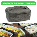 USB Thermal Insulation Lunch Food Box Warmer Heating Container Bags Storage Q5G3