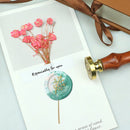 Plants Grass Flowers Copper Stamps Head w/o Handle Craft Wax Sealing Stamp Heads