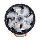 SNOWMAN 2 Heat Pipes CPU Cooler PC Quiet Radiator for Intel LGA (4 Pin RGB)