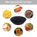 Silicone Air Fryer Liner Food Grade Non-Stick Fryer Basket Oil Mat (Black)