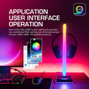 2pcs RGB LED Rhythm Strip Light Kits Voice-Activated Decor Music Lamp Bar Newly