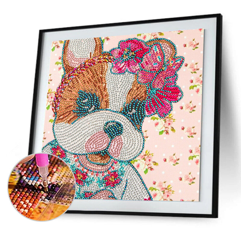 DIY 5D Mosaic Cat Rhinestone Drawing Part Special Shape Diamond Painting Kits