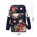 Womens Mini Mobile Phone Bag Oxford Female Mini Coin Key Purse Wristlet Clutch
