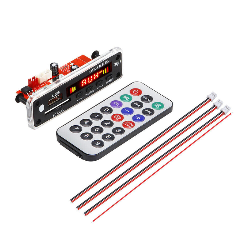 2 X 25W Stereo USB TF FM Radio Module Handsfree Bluetooth-compatible 5.0 for Car